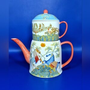 Anthropologie Paige Gemmel Eastern Animal Tea for One Set